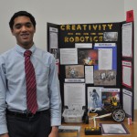 Paul Lopez with his science project